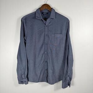 Ben Sherman Men's Size Medium Navy Blue Long Sleeve Button Up Casual Dress Shirt